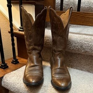 ARIAT Classic Brown Leather Cowboy Western Boots Size 7.5